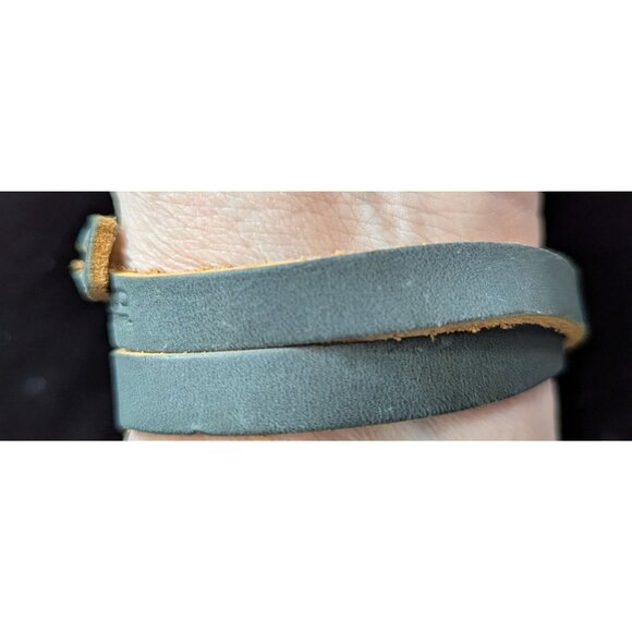 Rustico Leather Wrap Bracelet Necklace 16.75" Explore Create Inspire Adjustable - Picture 2 of 5